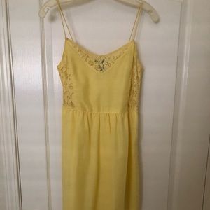 yellow HM dress
